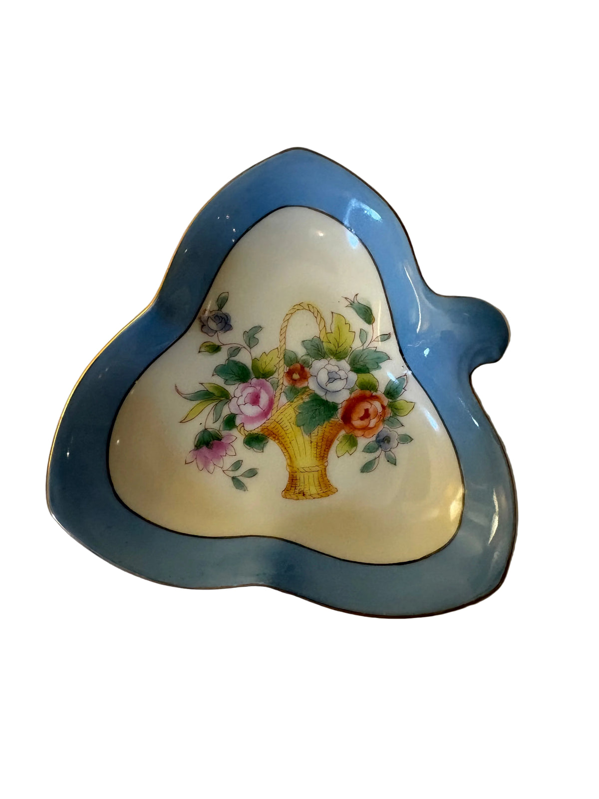 Noritake Floral Bowl and Triangular Dish Set