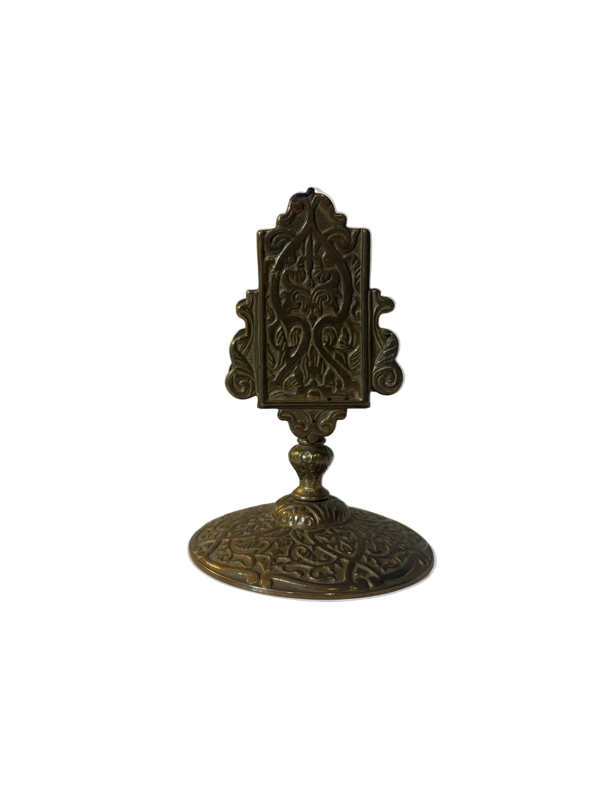 Ornate Metal Pedestal Display Stand